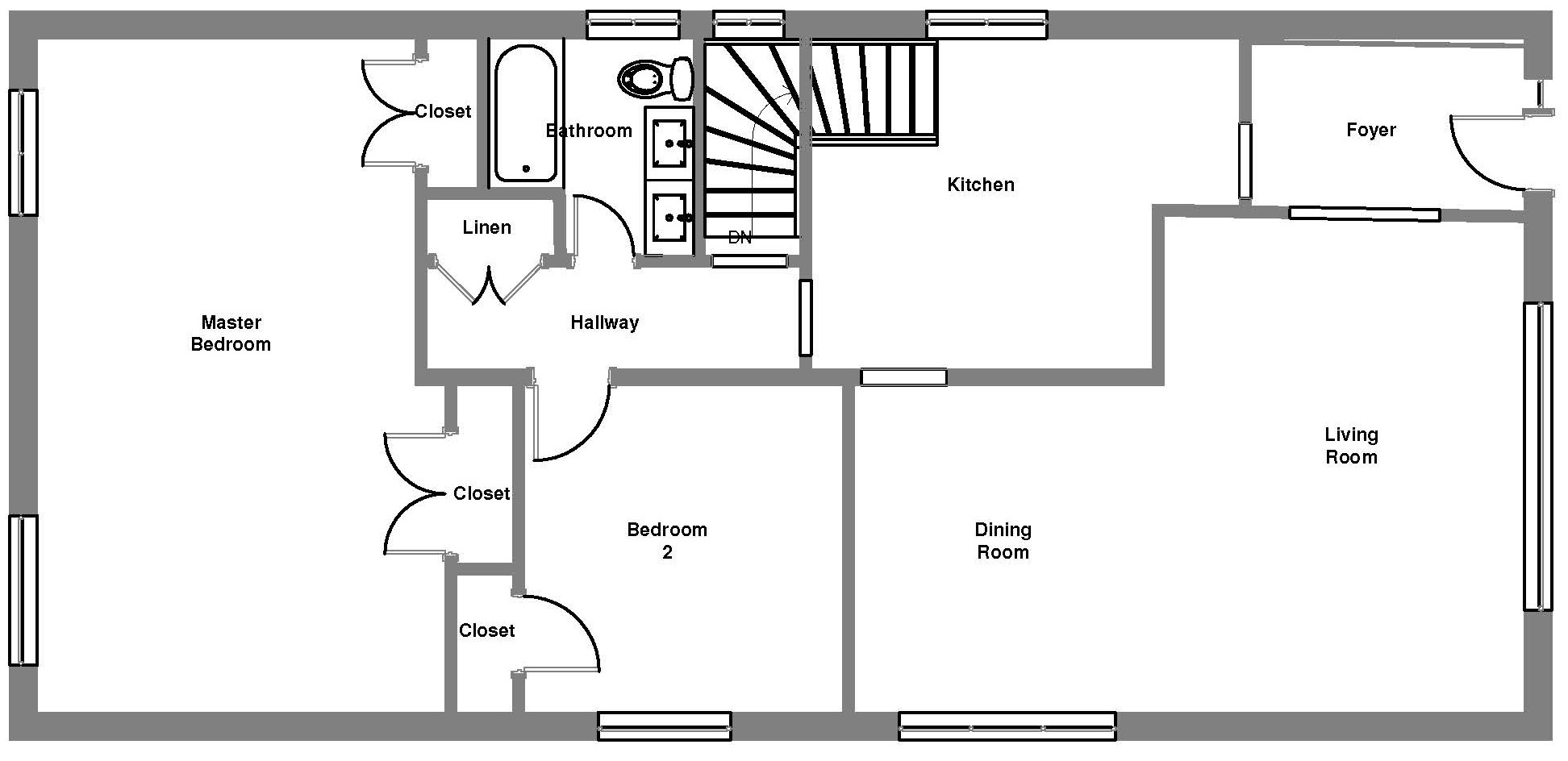 Current main floor layout